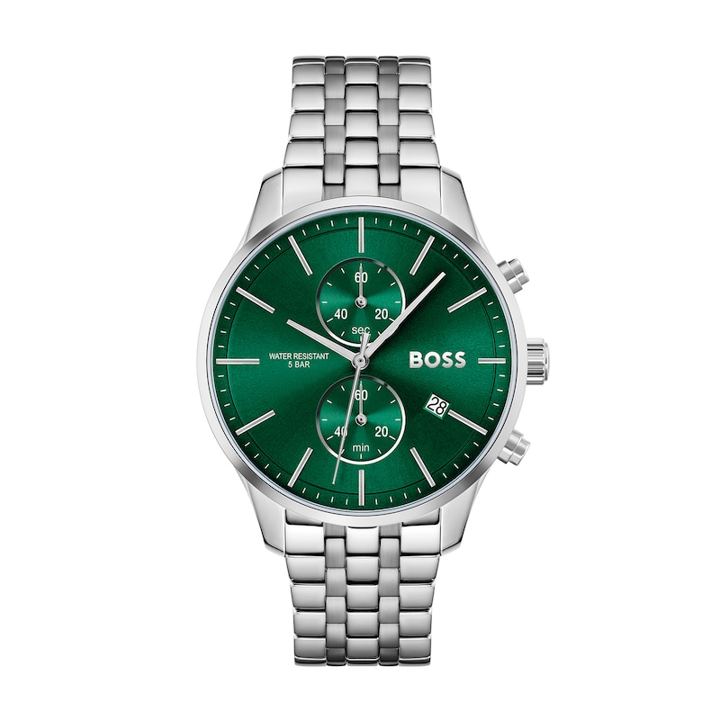 Main Image 1 of BOSS Associate Men's Stainless Steel Chronograph Stainless Steel Watch