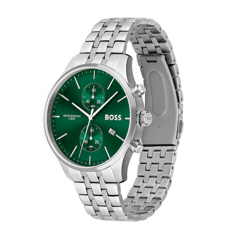 Main Image 3 of BOSS Associate Men's Stainless Steel Chronograph Stainless Steel Watch