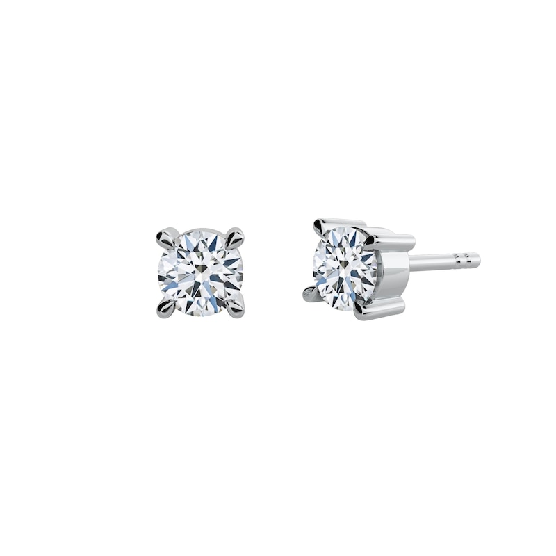 Main Image 2 of Arctic Light Platinum 0.50ct Diamond Solitaire Stud Earrings