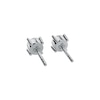 Thumbnail Image 3 of Arctic Light Platinum 0.50ct Diamond Solitaire Stud Earrings