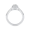 Thumbnail Image 3 of Arctic Light Platinum 0.50ct Diamond Oval Halo Ring