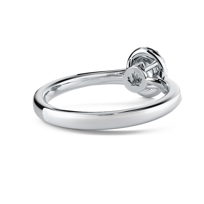 Main Image 2 of Arctic Light Platinum 0.40ct Diamond Oval Halo Ring