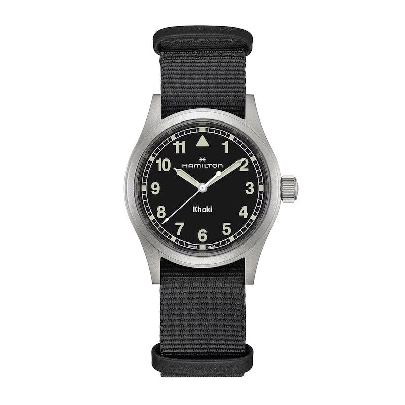 Main Image 1 of Hamilton Khaki Field Black Textile Strap Watch