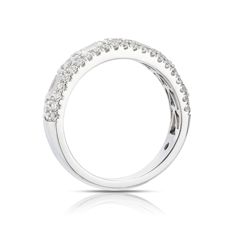 Main Image 3 of Vera Wang Platinum 1ct Diamond Band