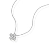 Thumbnail Image 2 of 9ct White Gold 0.20ct Diamond Clover Shaped Pendant