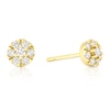 Thumbnail Image 1 of 9ct Yellow Gold 0.24ct Diamond Cluster Stud Earrings