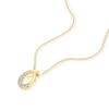 Thumbnail Image 2 of 9ct Yellow Gold 0.10ct Diamond Organic Shaped Pendant