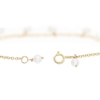 Thumbnail Image 3 of 9ct Yellow Gold Cultured Freshwater Pearl 6.25+1&quot; Droplet Station Bracelet