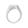 Thumbnail Image 3 of Sterling Silver Chevron & Braided Oval Signet Ring