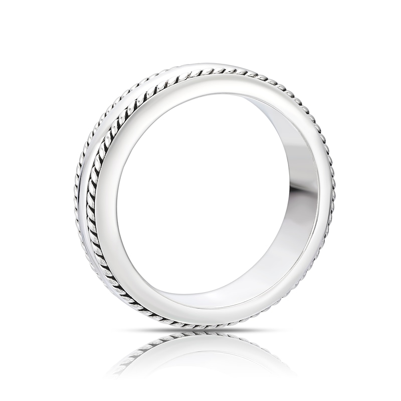 Main Image 3 of Sterling Silver Woven Edge Ring