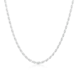 Sterling Silver 22" Rope Chain Necklace