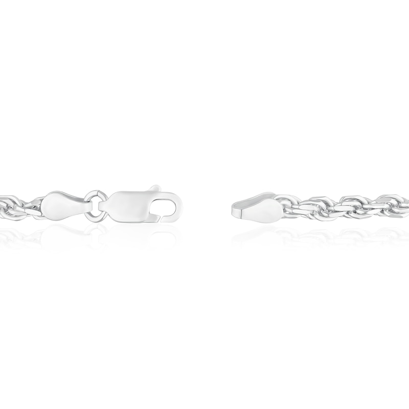 Main Image 3 of Sterling Silver 8.5&quot; Rope Chain Bracelet