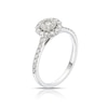 Thumbnail Image 2 of 9ct White Gold 0.50ct Diamond Cluster Halo Ring