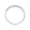 Thumbnail Image 3 of 9ct White Gold 0.12ct Diamond Round Cut Milgrain Eternity Ring