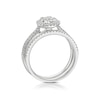 Thumbnail Image 3 of 9ct White Gold 0.50ct Diamond Cluster Bridal Set