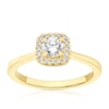 Thumbnail Image 1 of 18ct Yellow Gold 0.50ct Diamond Halo Ring