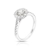 Thumbnail Image 2 of Platinum 1ct Diamond Round Flower Halo Ring