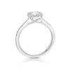 Thumbnail Image 3 of The Diamond Story Platinum 0.75ct Diamond Cushion Shaped Halo Ring