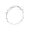 Thumbnail Image 3 of 9ct White Gold 0.10ct Diamond & Cultured Freshwater Pearl Eternity Ring