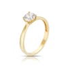 Thumbnail Image 2 of 9ct Yellow Gold 5.5mm Cubic Zirconia Solitaire Ring