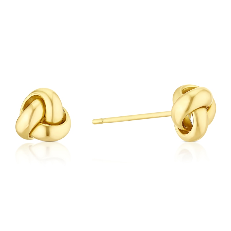 Main Image 1 of 18ct Yellow Gold Knot Stud Earrings