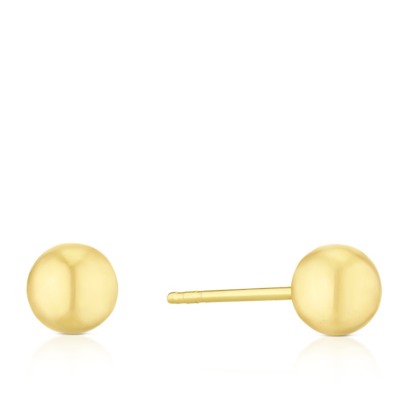 Main Image 1 of 18ct Yellow Gold 5mm Ball Stud Earrings