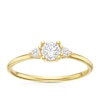 Thumbnail Image 1 of 9ct Yellow Gold Cubic Zirconia Trilogy Ring