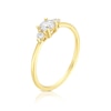 Thumbnail Image 2 of 9ct Yellow Gold Cubic Zirconia Trilogy Ring