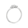 Thumbnail Image 3 of 9ct White Gold Cubic Zirconia Trilogy Ring