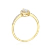 Thumbnail Image 3 of 9ct Yellow Gold Cubic Zirconia Pear Shaped Halo Ring