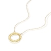 Thumbnail Image 2 of 9ct Yellow Gold 18&quot; Open Twist Circle Pendant Necklace