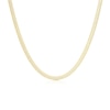 Thumbnail Image 1 of 9ct Yellow Gold 16&quot; Sparkle Herringbone Chain Necklace