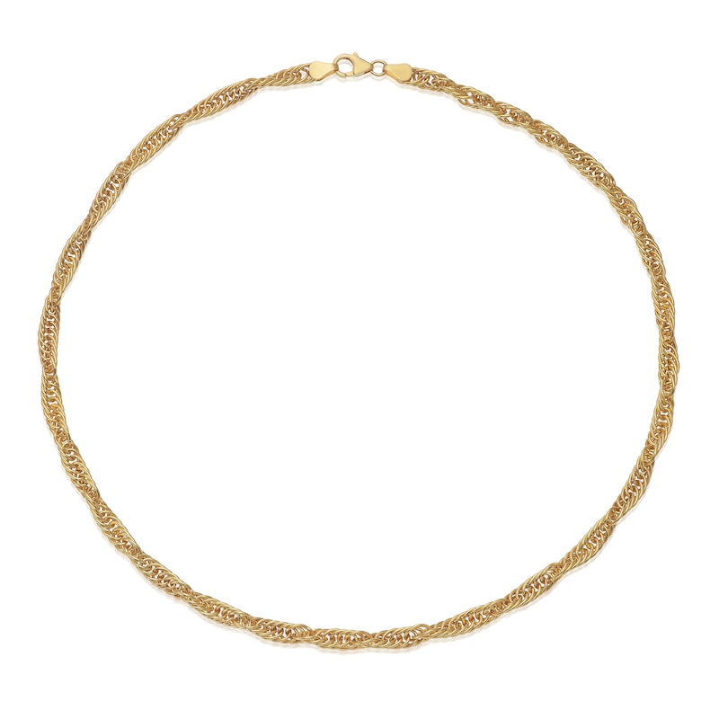 Main Image 2 of 9ct Yellow Gold 18&quot; Twist Chain