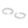 Thumbnail Image 2 of Sterling Silver 20mm Twist Hoop Earrings