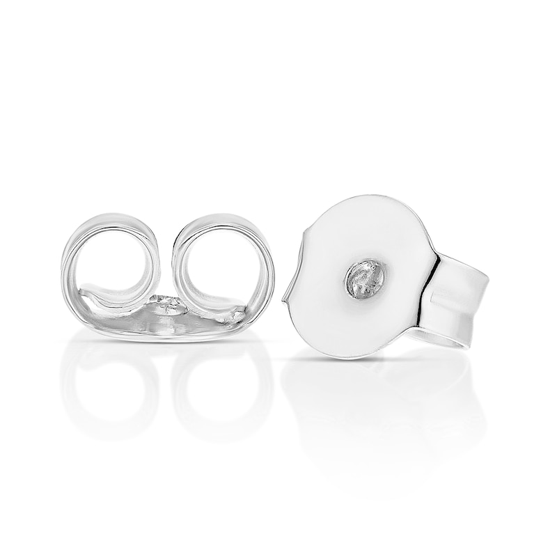 Main Image 2 of Sterling Silver Polished Heart Stud Earrings