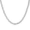 Thumbnail Image 1 of Sterling Silver 17&quot; Braided Herringbone Chain