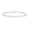 Thumbnail Image 1 of Sterling Silver Diamond Cut Beaded Ball Bracelet