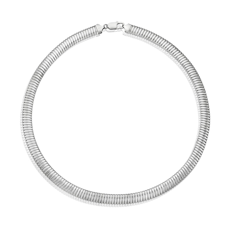 Main Image 2 of Sterling Silver 17.7&quot; Collar Necklace