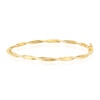 Thumbnail Image 1 of 9ct Yellow Gold Textured Twist Greek Key Bangle