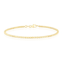 9ct Yellow Gold Mini Diamond Cut Bead Flexi Bracelet