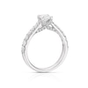 Thumbnail Image 3 of Platinum 1ct Diamond Round Cut Four Claw Solitaire Ring