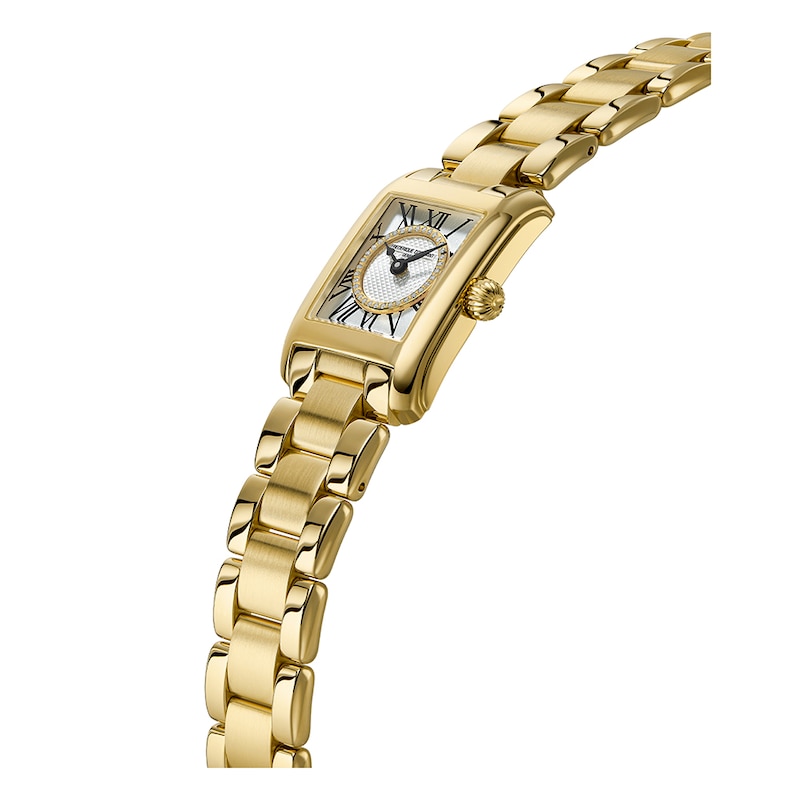 Main Image 2 of Frederique Constant Carree Ladies' Diamond Dial & Gold Tone Stainless Steel Watch