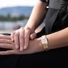 Thumbnail Image 4 of Frederique Constant Carree Ladies' Diamond Dial & Gold Tone Stainless Steel Watch