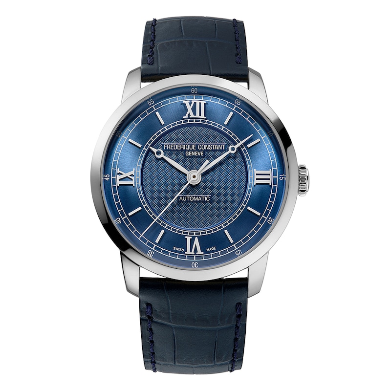 Main Image 1 of Frederique Constant Classics Men's Blue Leather Strap Watch