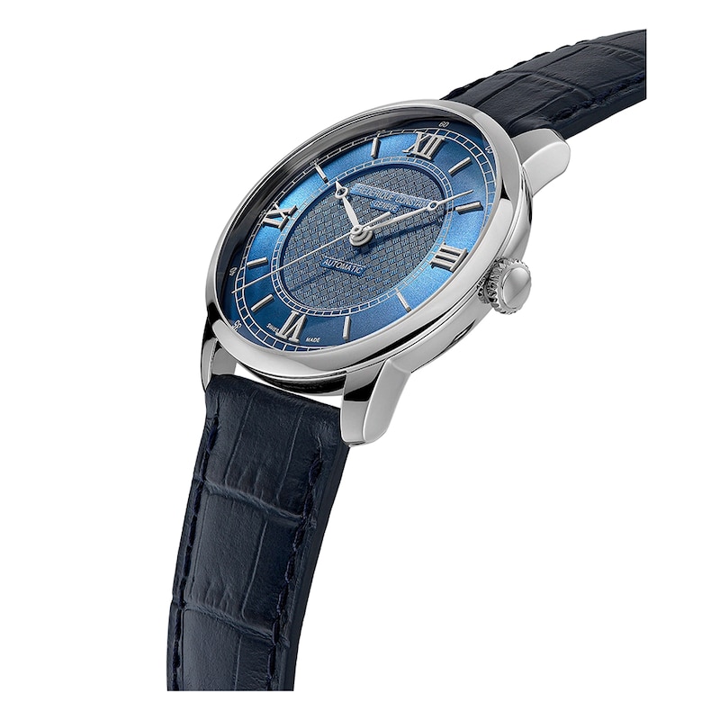 Main Image 2 of Frederique Constant Classics Men's Blue Leather Strap Watch