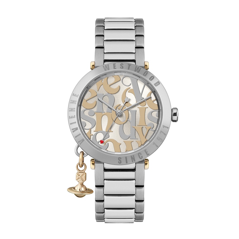 Main Image 1 of Vivienne Westwood Orb Logomania Silver Dial Stainless Steel Watch