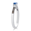 Thumbnail Image 2 of Le Vian 14ct White Gold Chocolate Nude 0.12ct Diamond &  Blueberry Sapphire Trilogy Ring