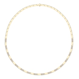 Le Vian 14ct Yellow Gold 2.20ct Diamond Round Cut Necklet