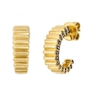 Thumbnail Image 1 of Le Vian 14ct Yellow Gold & Chocolate 0.30ct Diamond Half Hoop Earrings