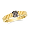 Thumbnail Image 1 of Le Vian Ring 14ct Yellow Gold & Chocolate 0.15ct Diamond Ring